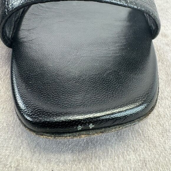 Givenchy 4G Black Embossed Textured Black Slides 41 - Picture 8 of 16